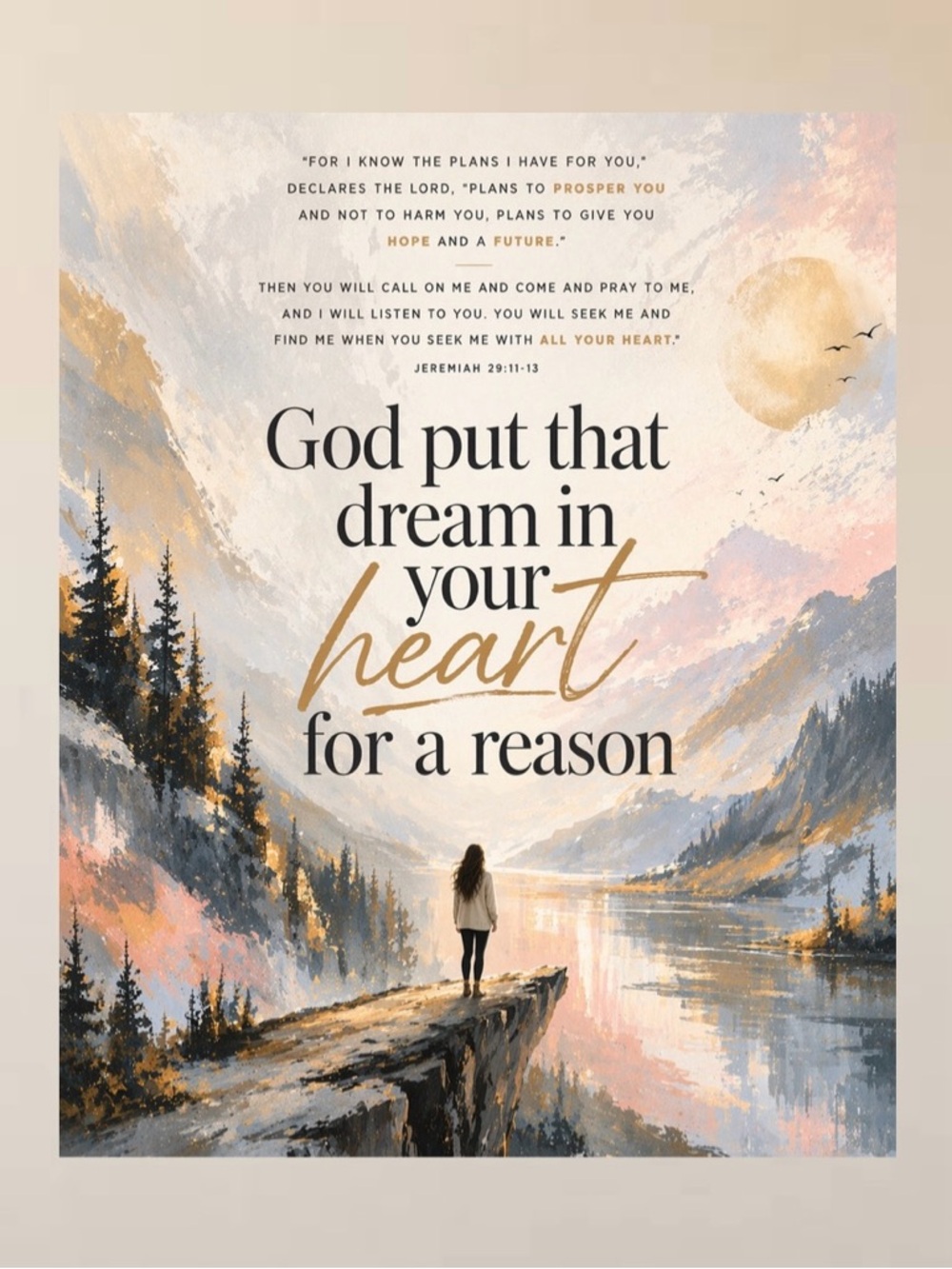 DDS Art Print, 8x10, Bible Verse, Paper Print, Unframed, Nature Series - Picture 2 of 6